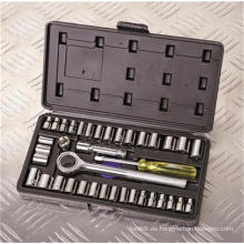 40PCS 1/4 &quot;y 3/8&quot; Dr. Socket Set Accesorios para herramientas eléctricas para trabajar metales